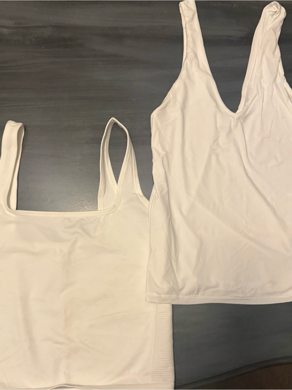 Women’s White Tank Top - Classic Scoop & Square Neck Styles